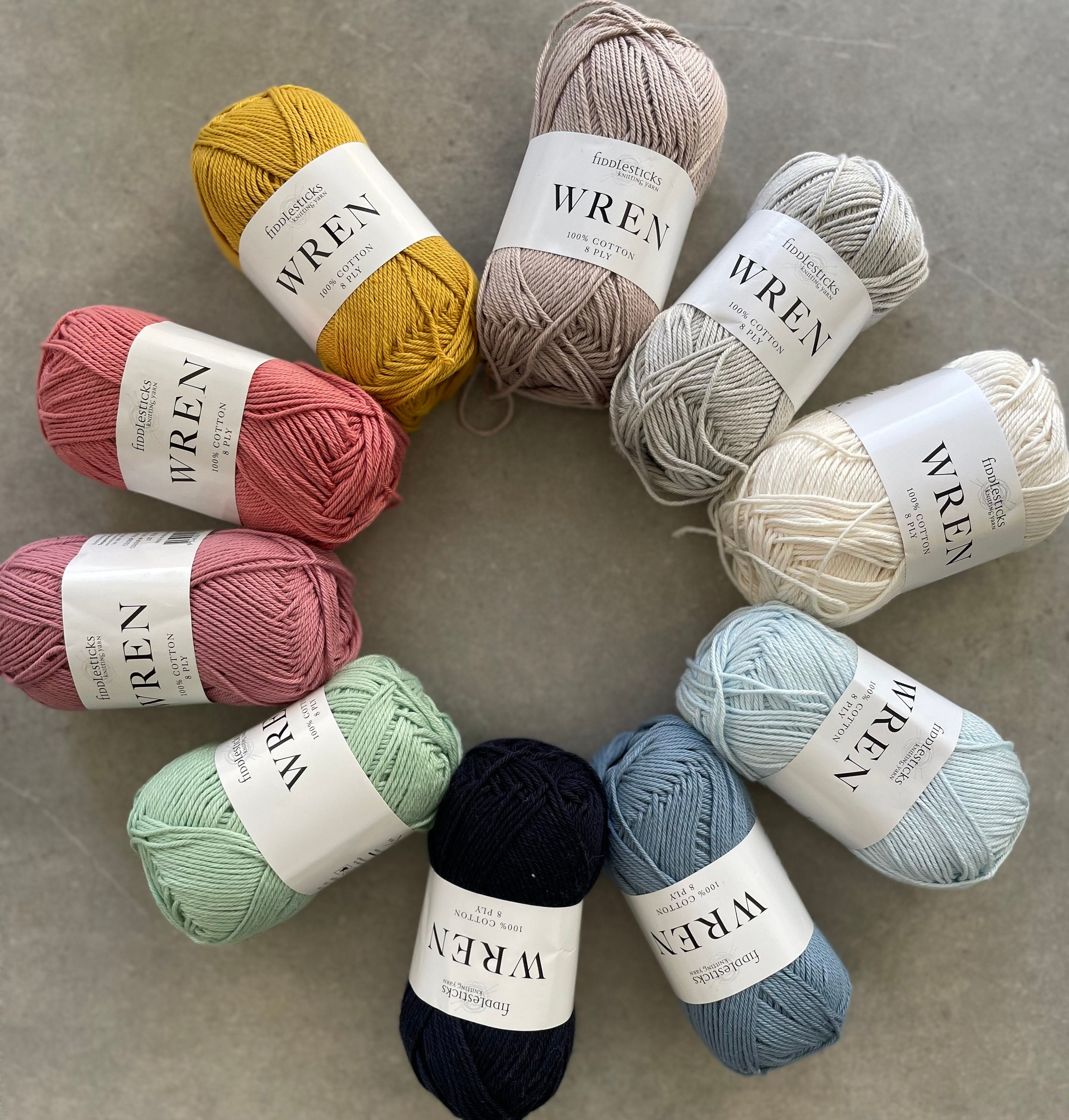 Fiddlesticks Wren 100 Cotton Yarn Etsy Australia