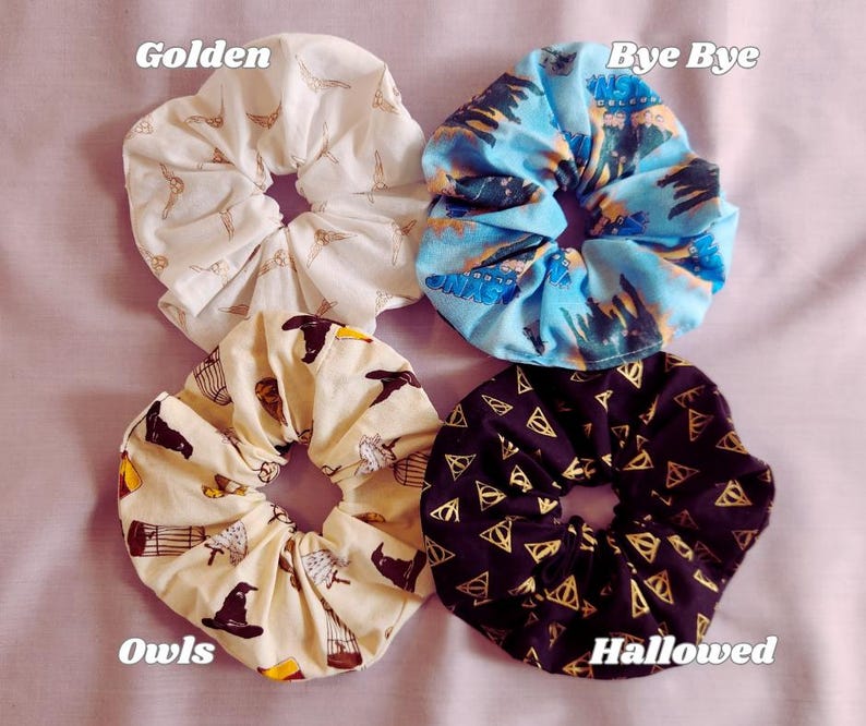 Nostalgic Scrunchie Set Retro Aesthetic Hair Accessory Cotton Tie Handmade Design Video Game Inspired Collection Nineties Style Cartoon Fashion Statement Millennial Gift Idea Vintage Vibe Accessories Colorful Pattern Daily Wear Comfortable