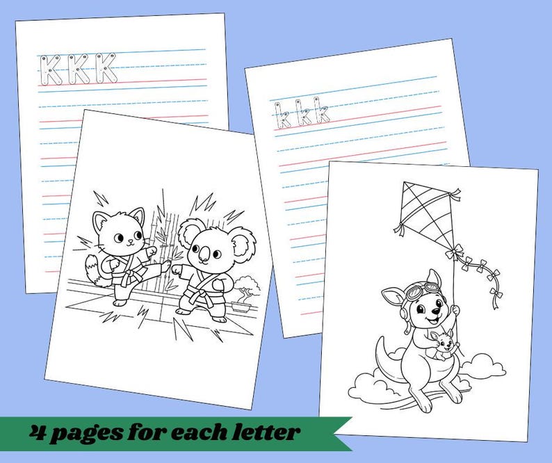 Printable Alphabet Worksheets Toddler ABC Learning Activities Preschool Coloring Pages Letter Recognition Practice Kindergarten Handwriting Skills Development Homeschool Educational Resources Phonics Learning Activities Classroom Teaching