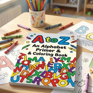 Toddler Abcs Learning Alphabet Coloring Book Abc Printable Preschool Letter Worksheet Kindergarten Handwriting Practice Page Homeschool image 11