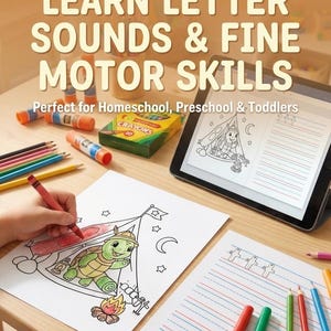 Toddler Abcs Learning Alphabet Coloring Book Abc Printable Preschool Letter Worksheet Kindergarten Handwriting Practice Page Homeschool image 17