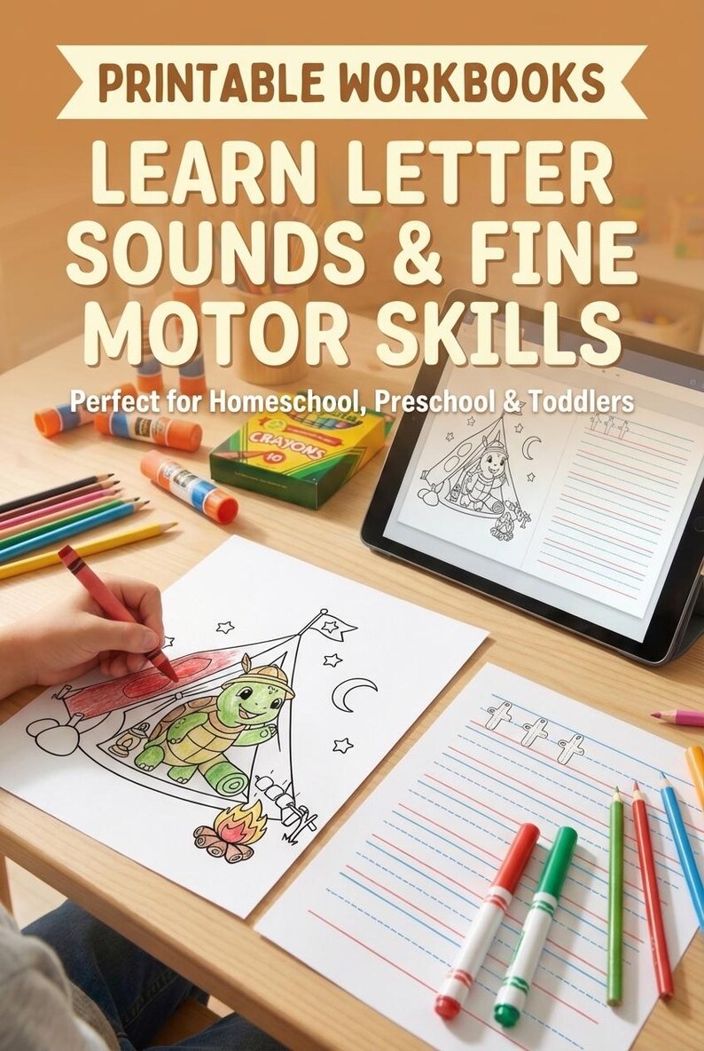 Toddler Abcs Learning Alphabet Coloring Book Abc Printable Preschool Letter Worksheet Kindergarten Handwriting Practice Page Homeschool image 17