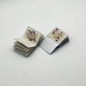 1/12 Dollhouse Watercolor Books