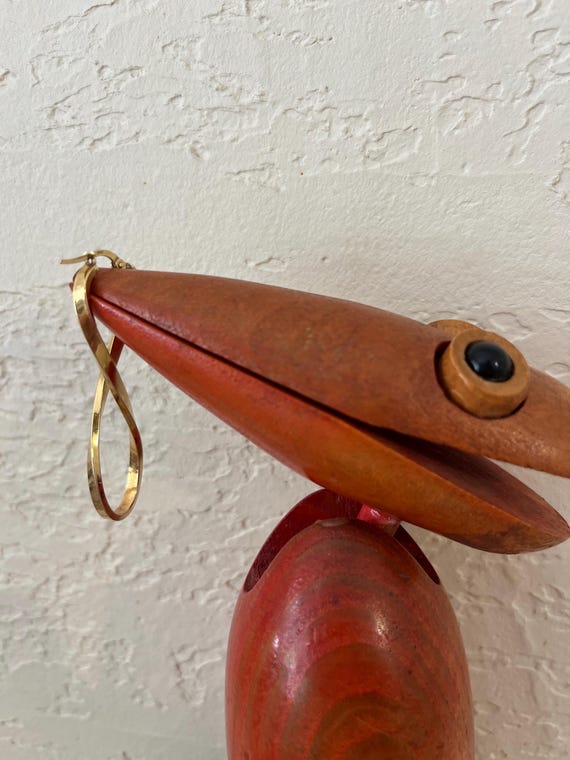 SOLID Gold Unique Contemporary Made in Italy Earr… - image 5