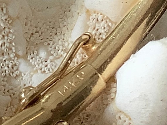 14K Solid Gold Ruby and Diamond Elegant Bangle Br… - image 10