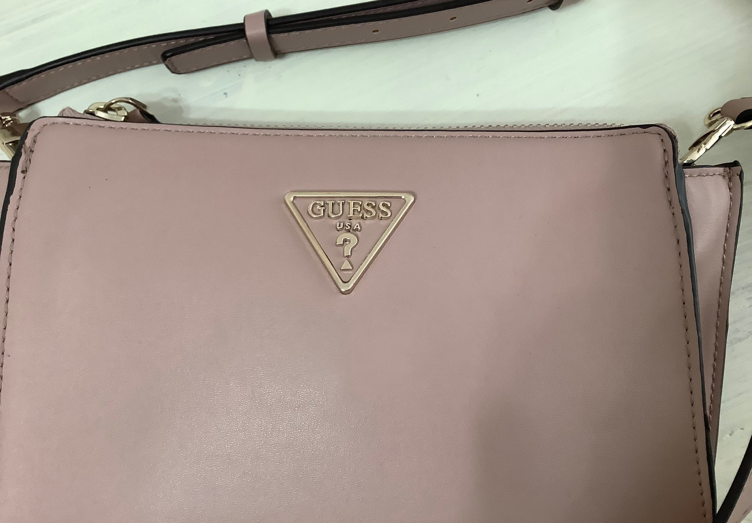 Guess Guess flap bag in pink faux leather 915POSS58190RO, pink women bag  pink bag women pink guess bag - 915poss58190ro - Poșete Guess - Femei Guess