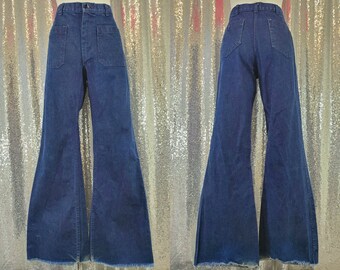 navy bell bottom dungarees