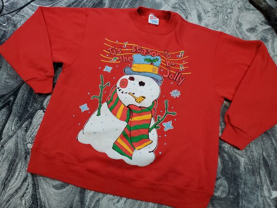 Vtg Frosty The Snowman Graphic Tee Shirt Size Xl Gem