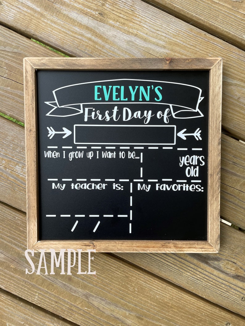 First and Last Day of School Chalkboard Sign - Canva Template Bundle – La Design Boutique