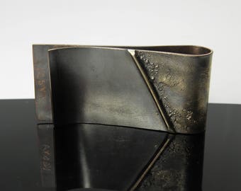 copper silver money clip | handmade gift for men