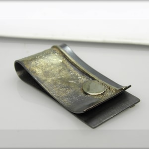 pince à billets en cuivre argenté, bijoux d'affaires pour hommes, cadeau pour papa, cadeau pour client, porte-cartes, cadeaux d'affaires