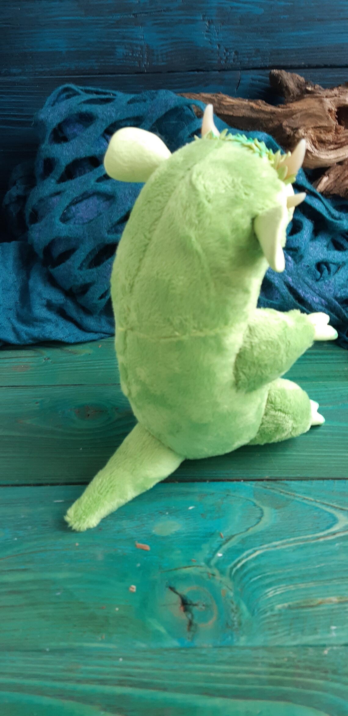 FANTASY PLUSH CREATURE Baby Green Dragon Ooak Fantasy Creature Etsy