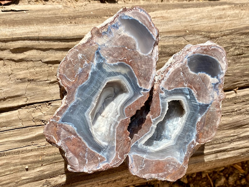 Geode - Rare Find - Both Halves Polished - Dugway Geode Beds - Etsy