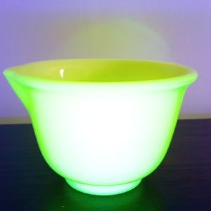 Vintage Rührschüssel, Puddingglas.