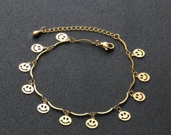 14K Smiley Face Emogi Gift Girlfriend  Boyfriend gifts for friends bridesmaids gifts