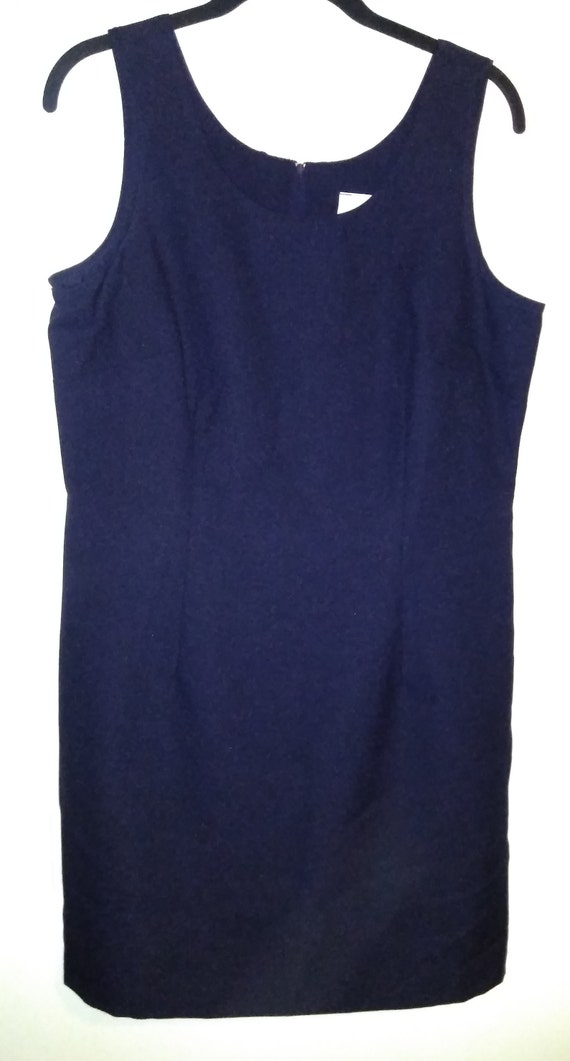 navy blue dress winter