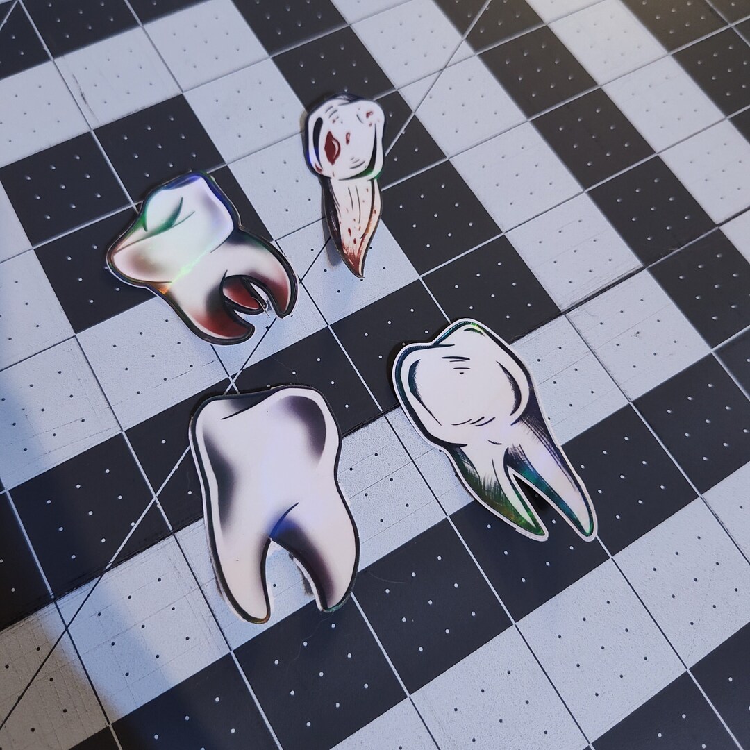 Teeth Sticker - Etsy