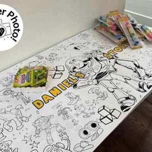 Bluey coloring banner frozen paw patrol toy story Minnie Mouse Mickey Mouse