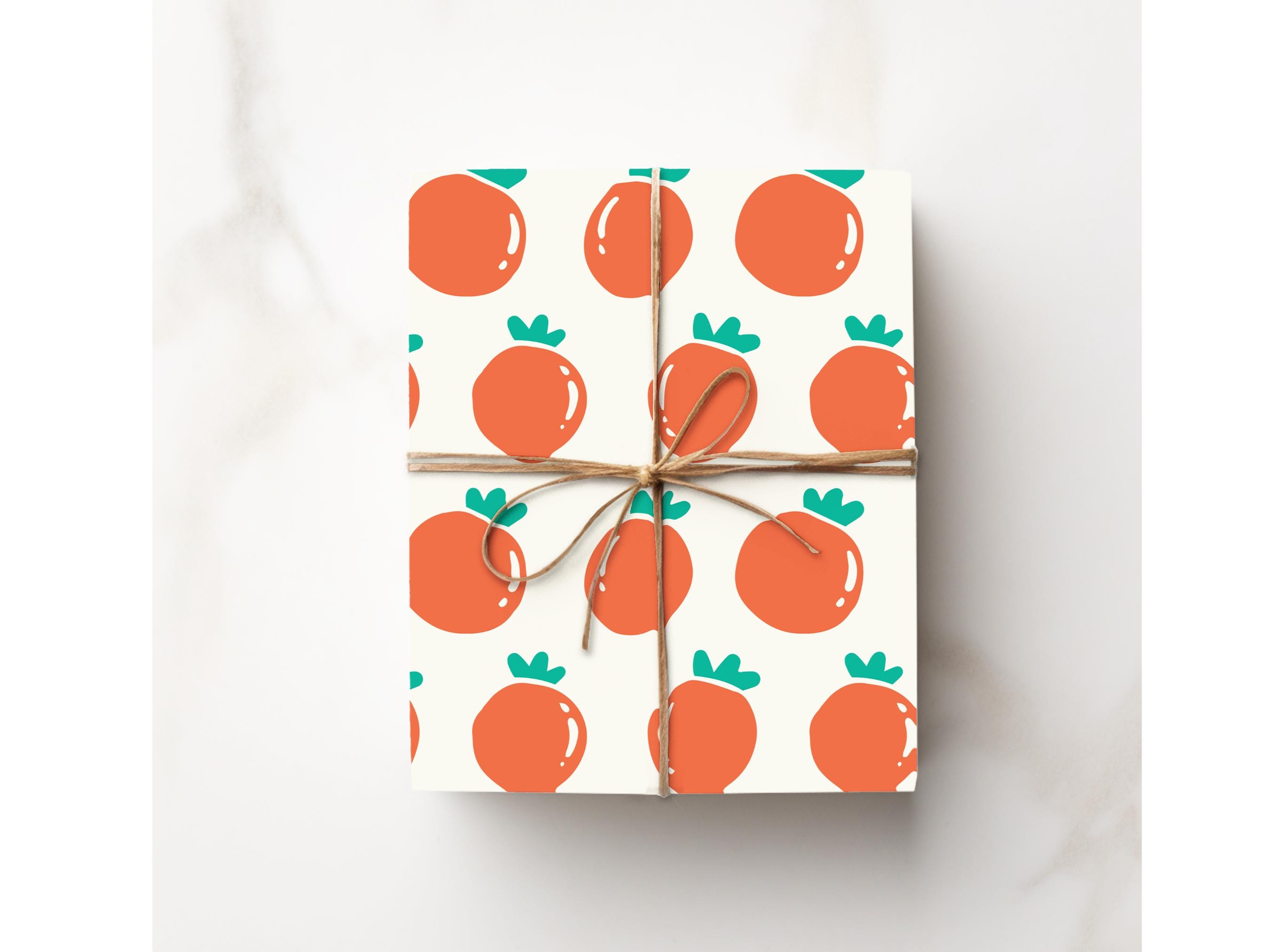 Carta da regalo floreale - 6 fogli di carta da regalo ed etichette - Fogliame invernale - Confezione regalo di compleanno - Carta da regalo nera per