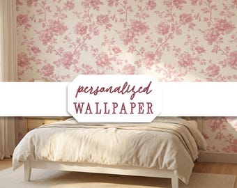 Custom Wallpaper Design Service Personalized Wallpaper Pattern Nursery Mural Digital Seamless Print Ready Wall Art Interior Design Bedroomn