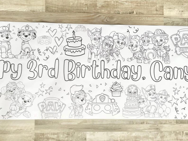 Bluey coloring banner frozen paw patrol toy story Minnie Mouse Mickey Mouse