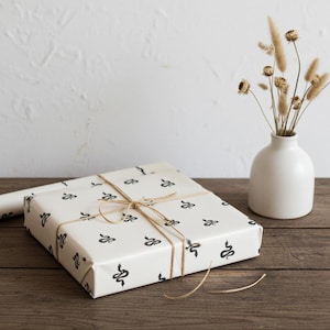 Minimalist Schlange Schwarz Creme Muster Geschenkpapier Geburtstagspapier Trendy Geschenkpapierrolle 5 Größen Viper Python Cobra Reptil