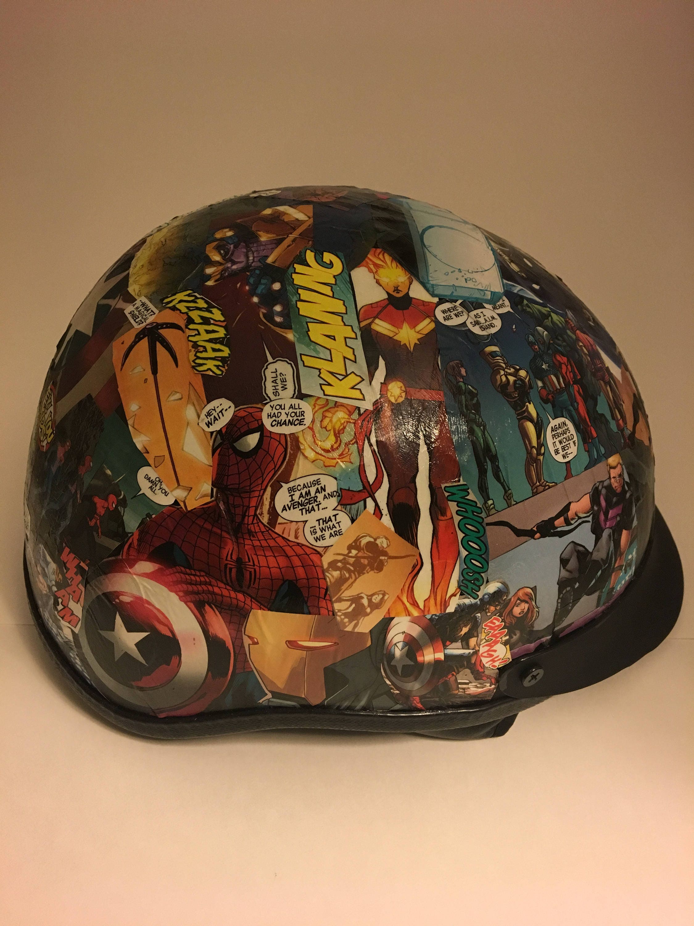 Custom Comic Motorcycle Helmet | Etsy