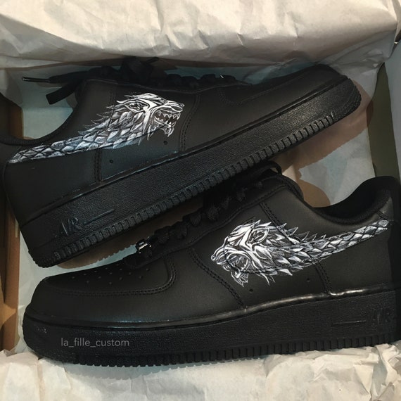 Nike AF1 Custom Game of Thrones House Stark Emblem Swoosh: | Etsy