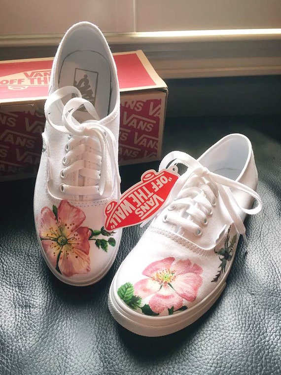 painted vans flowers