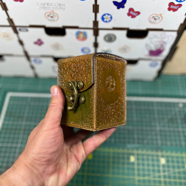 Leather MTG Deck Box: MTG Card Case, for 100 Sleeved Cards ,Handmade
