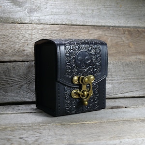 Boîte de pont en cuir pour jeu MTG, boîte de pont de jeu, dans 100 cartes avec pochette, boîte de pont Commander, étui pour cartes, boîte de pont magique