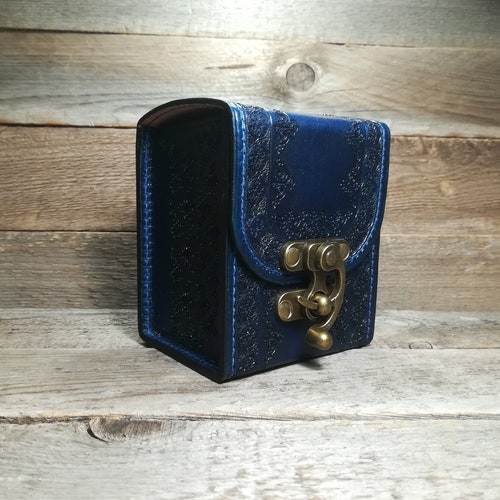 Leather Deck Box for MTG Game game Deck Box in 100 Sleeved Etsy