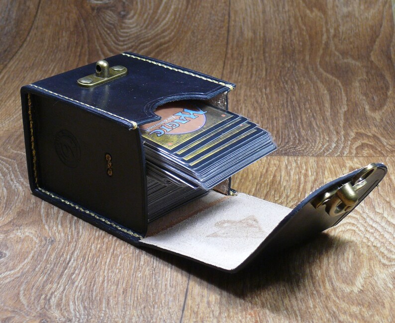 MTG Deck Box Gold Millennium Puzzle YuGiOh Leather Deck Etsy
