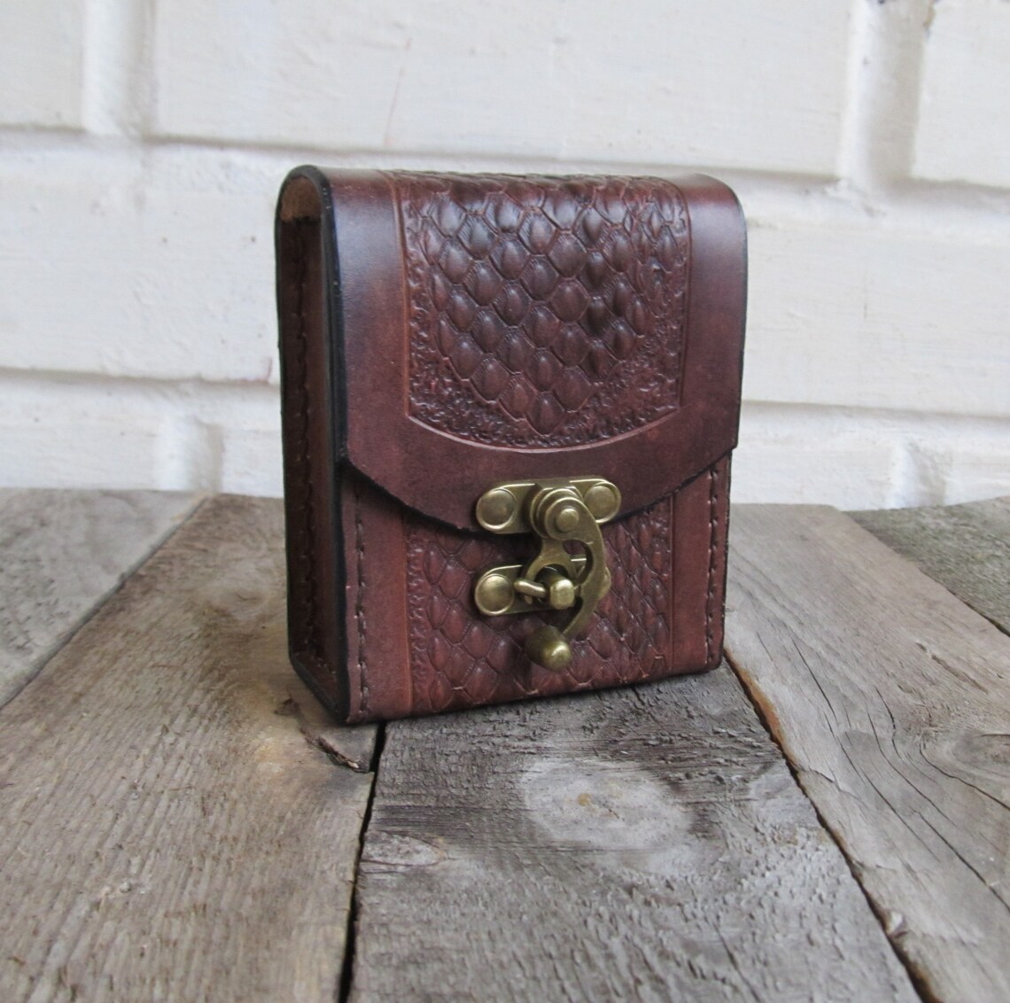 MTG Deck Box Leather Deck Box Magic the Gathering MTG Card Etsy