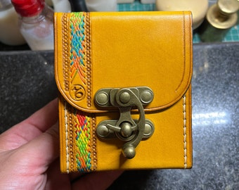 Leather MTG Deck Box: MTG Card Case, for 100 Sleeved Cards ,Handmade