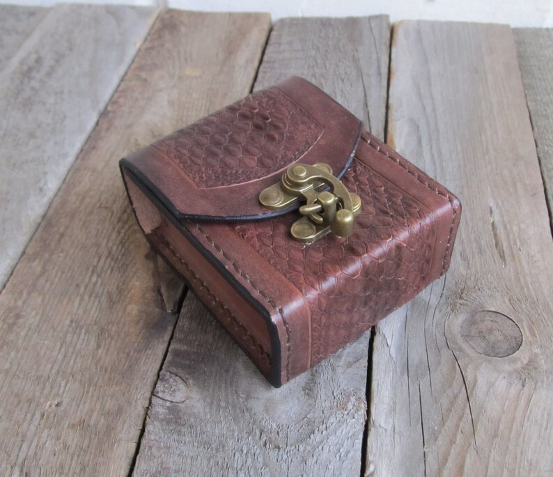 MTG Deck Box Leather Deck Box Magic the Gathering MTG Card Etsy