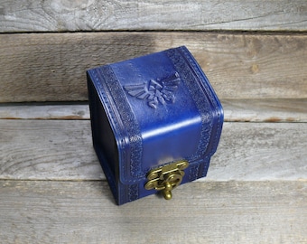 Leather MTG Deck Box: Zelda MTG Card Case (for 100 Sleeved Cards), Handmade