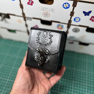 Boîte de pont en cuir pour jeu MTG, boîte de pont de jeu, dans 100 cartes avec pochette, boîte de pont Commander, étui pour cartes, boîte de pont magique