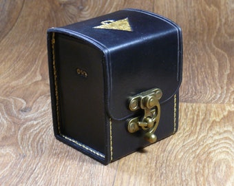 Leather Deck Box for MTG & Gold Millennium game ,Game Deck Box ,In 100 Sleeved Cards ,Commander deck box ,Card Case ,Magic Deck Box