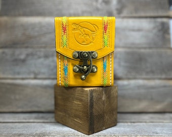 Leather MTG Deck Box: MTG Card Case, for 100 Sleeved Cards ,Handmade