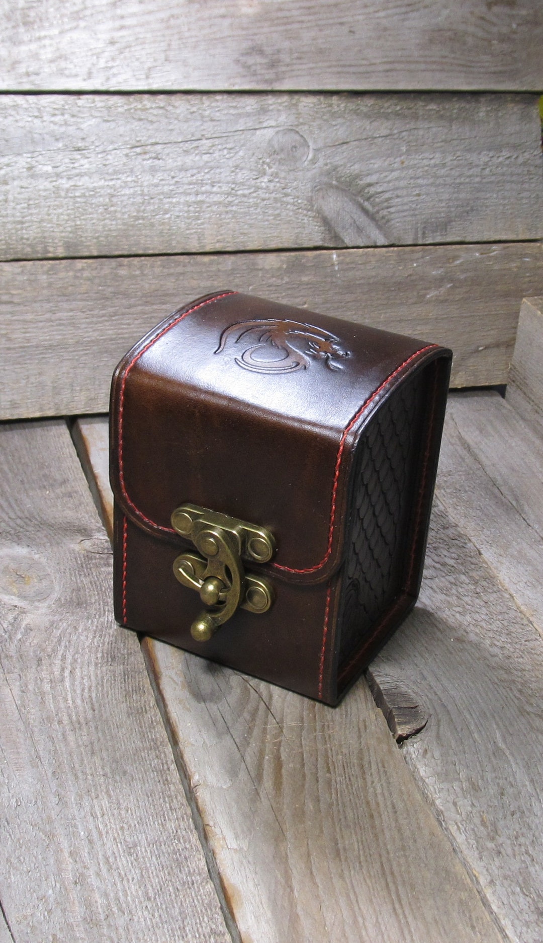 Leather Deck Box for BCW & MTG Game game Deck Box in 100 - Etsy