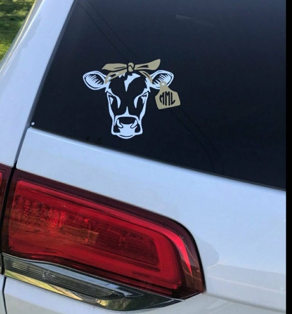 Bandana Cow Car Decal Car Sticker Heifer Car Accessories Ear Tag