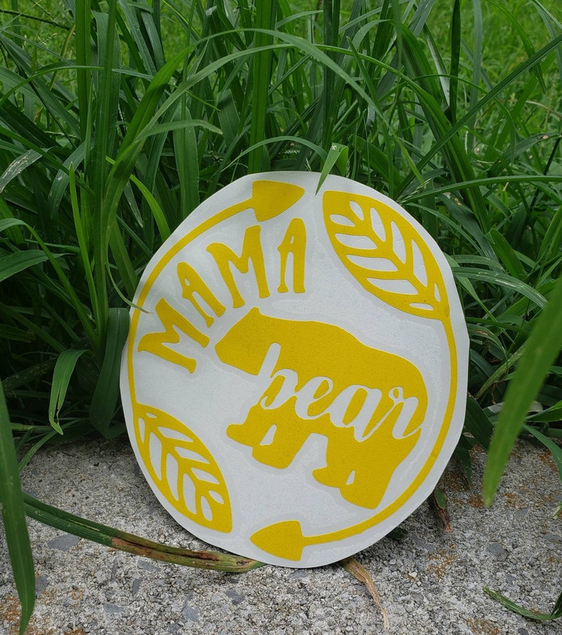 Mama Bear Car Decal Mom Decal Sticker Mother Moma - Etsy