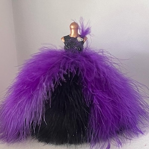 12th Scale Dolls House Miniature Dress Wicked.