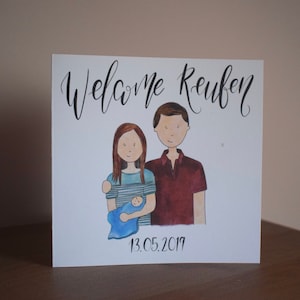 Welkom Baby Card / Print / Portret