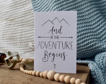Card - And so the Adventure Begins