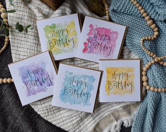 Simple Hand Lettered Birthday Card
