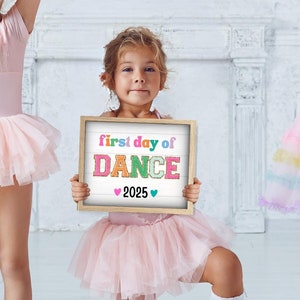 First day of dance class sign, Printable Digital Download