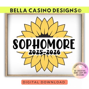 First Day of Sophomore Year Sign Printable - Digital Download
