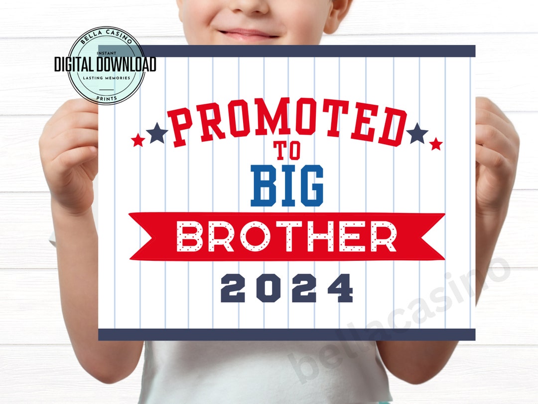Big Brother Announcement Sign Printable Big Brother Sign - Etsy